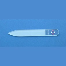 BOHEMIA skleněný pilník Swarovski malý 90/2mm vzor 13 S kameny Swarovski